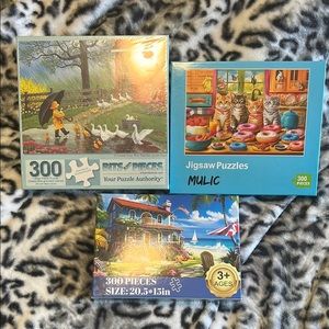 300-Piece Jigsaw Puzzle Set - Multicolor